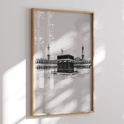 Islamische Wandbilder Set Allah Muhammed Kaaba 10004